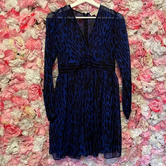 Michael Kors Leopard Print Dress Sz 0 - Picture 2 of 9